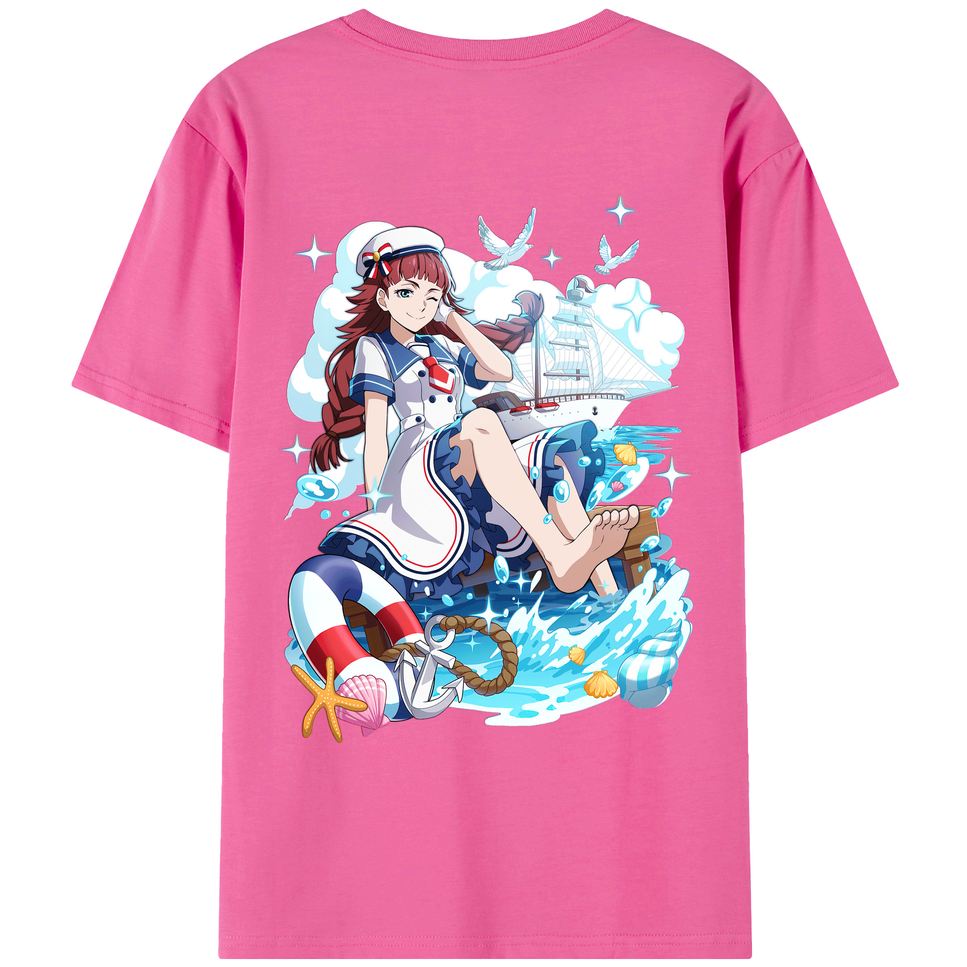 （画像用） 文豪ストレイドッグス Bungo Stray Dogs レディース半袖Tシャツ(バックプリント)